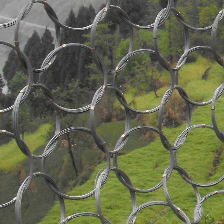 邊坡落石防護(hù)網(wǎng)環(huán)形網(wǎng)的防護(hù)原理